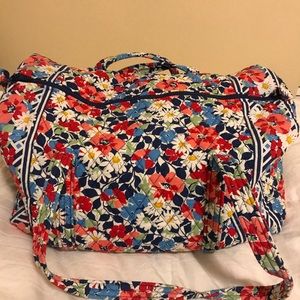 Vera Bradley iconic large travel duffel
